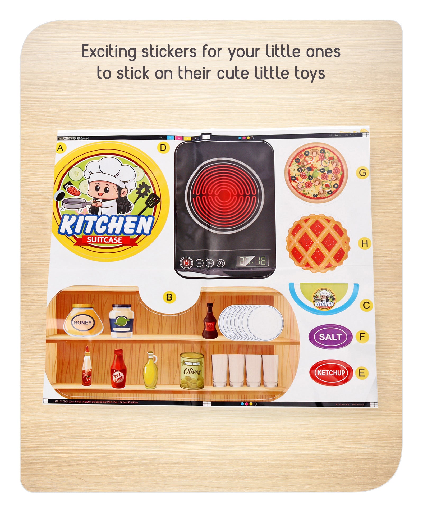 Babyhug Chef's Home Kitchen Suitcase Playset - 28 Pieces - Image 6