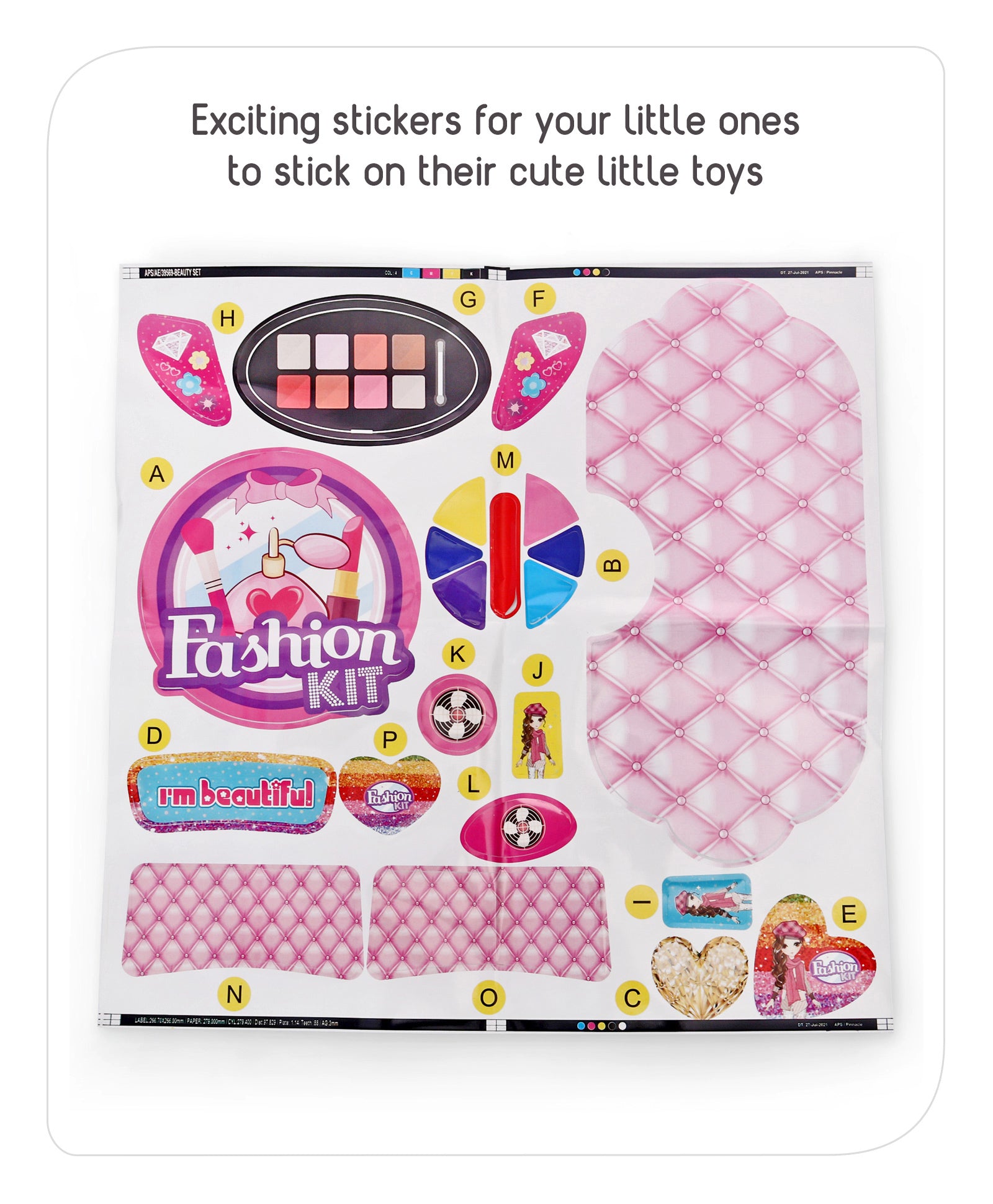 Babyhug My Vanity Makeup Suitcase Playset - 21 Pieces - Image 7
