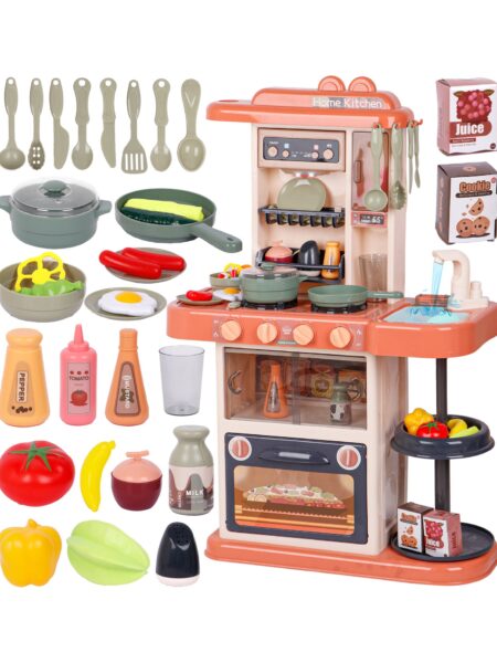 Battery Operated Kitchen Playset 38 Pieces - Multicolor
