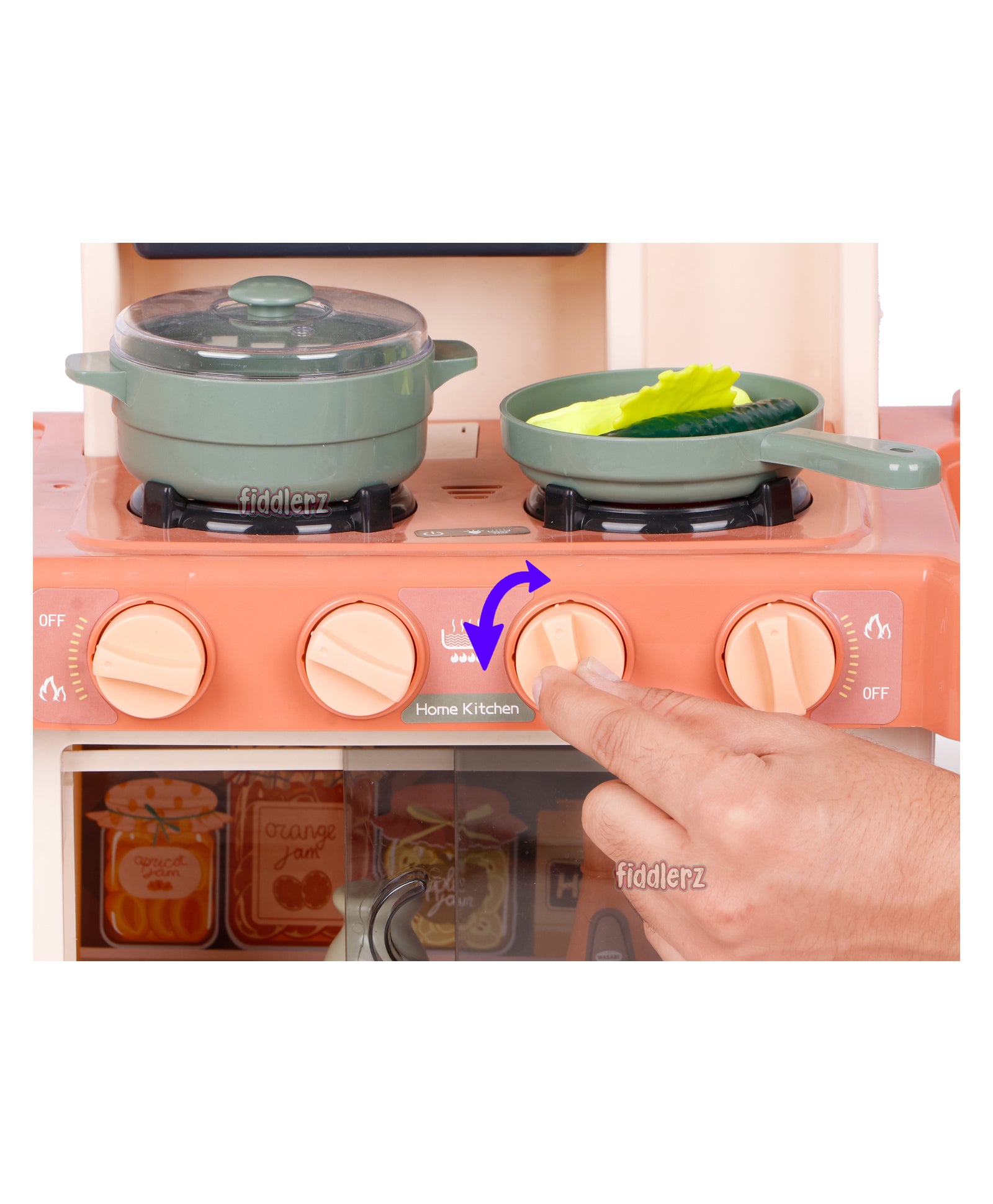 Battery Operated Kitchen Playset 38 Pieces - Multicolor - Image 8