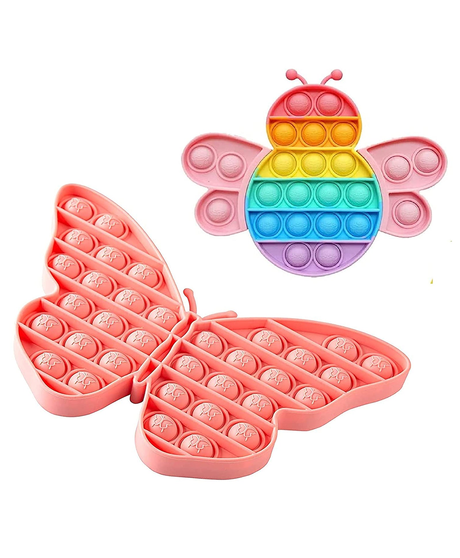 Pop it Silicon Fidgets Toys Pack of 7 - Multicolor - Image 5