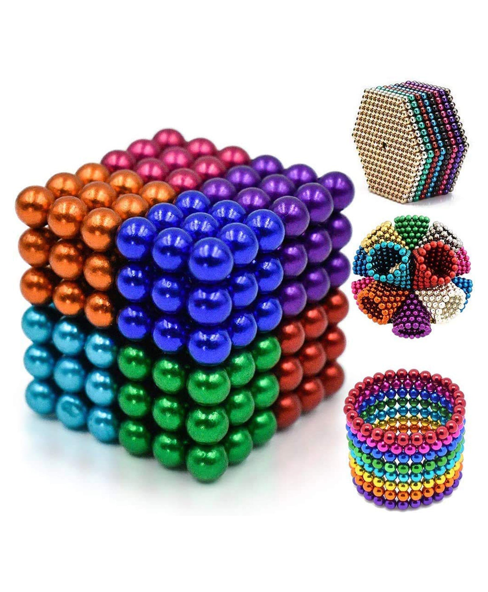 Magnetic Balls for Decoration and Stress Relief Multicolour - 216 balls - Image 2