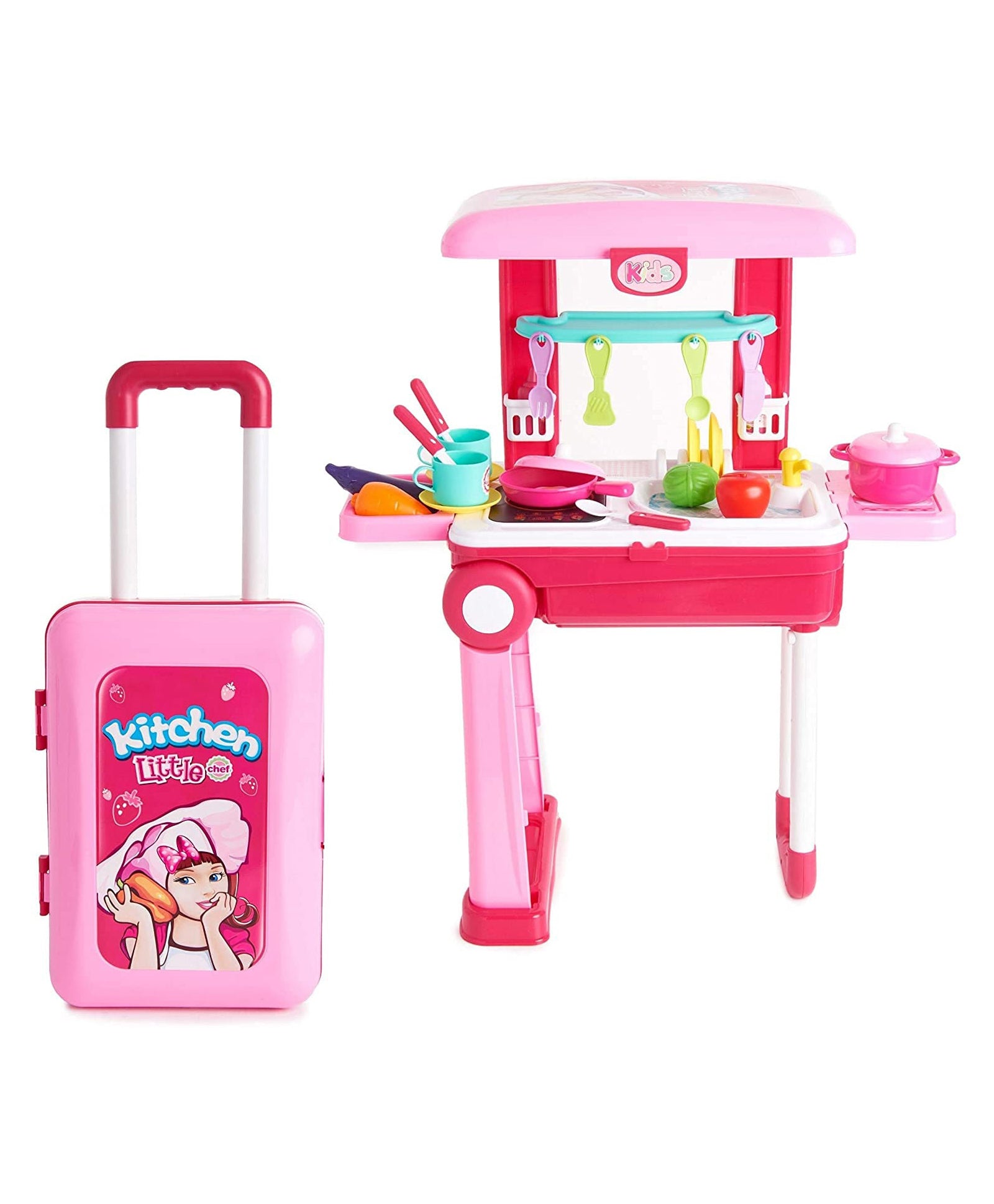 Little Chef Trolley Kitchen Playset - Image 8