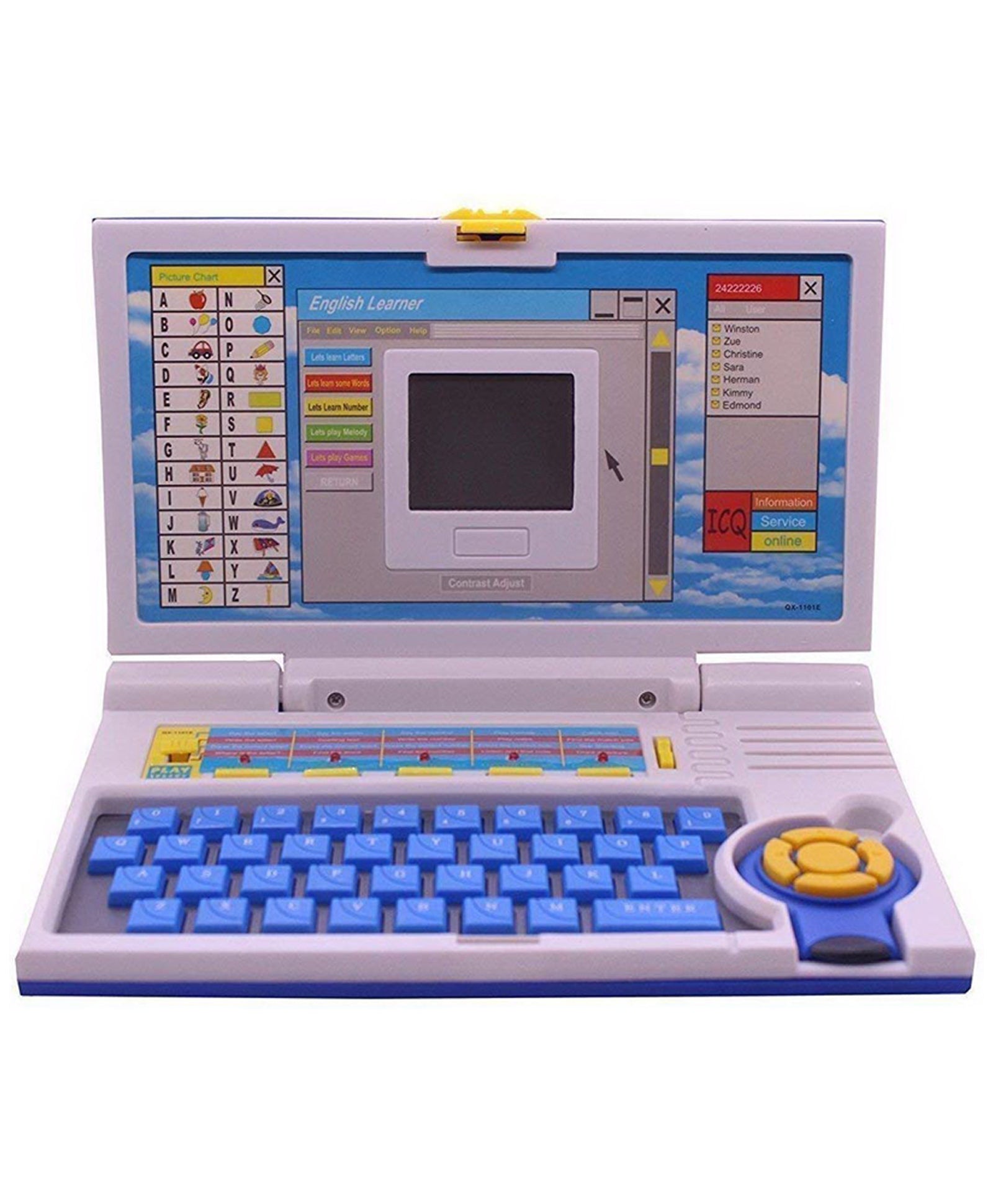 Educational Laptop with 20 Fun Activities - Blue