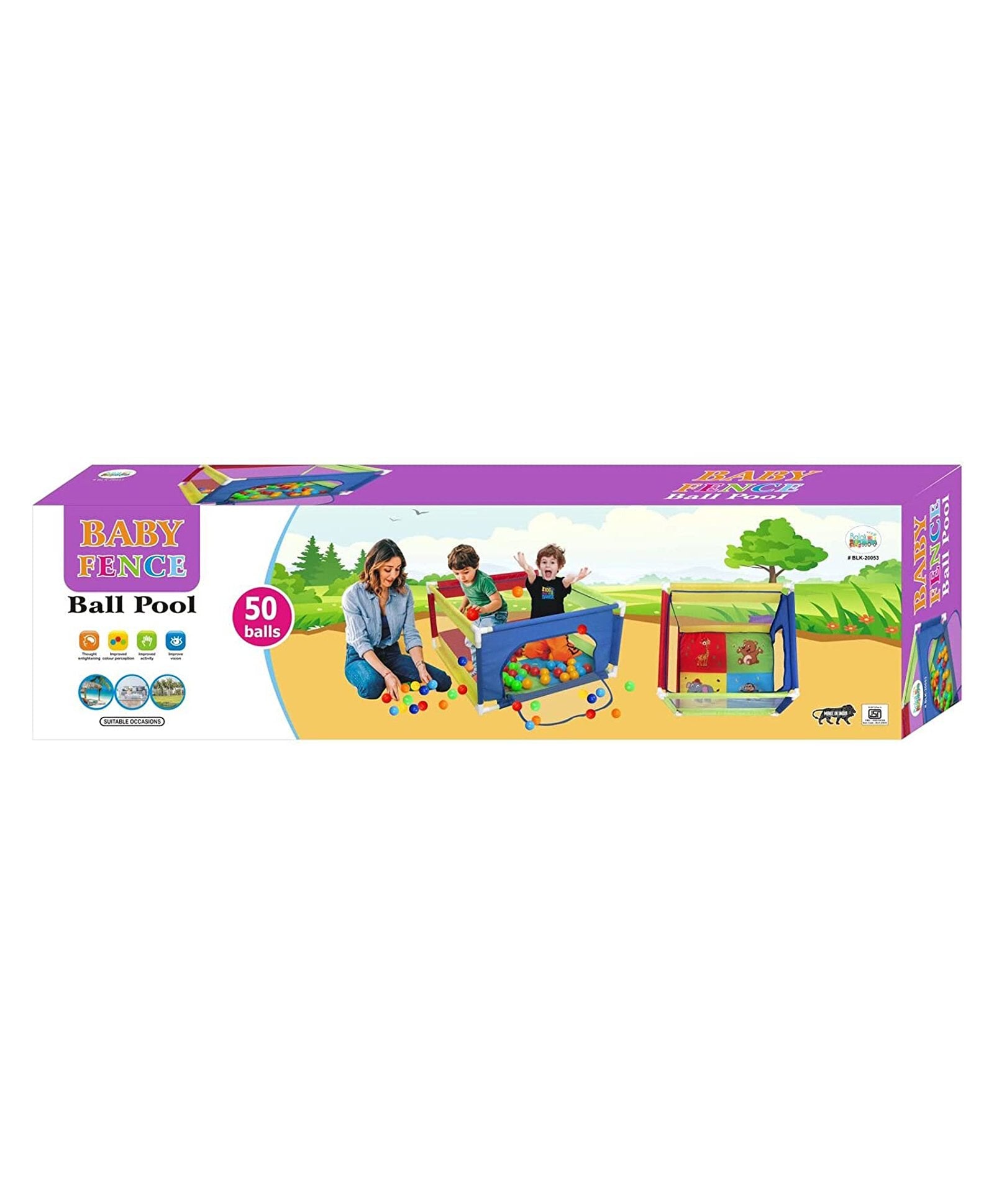 Ball Pit with 50 Balls - Multicolor - Image 3