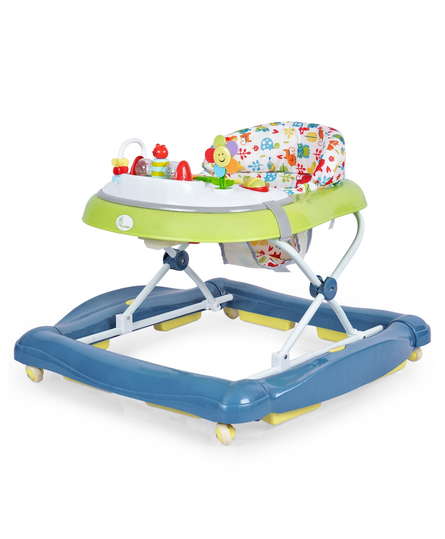 Rabbit Rock Rock N Walk Baby Walker - Blue Green