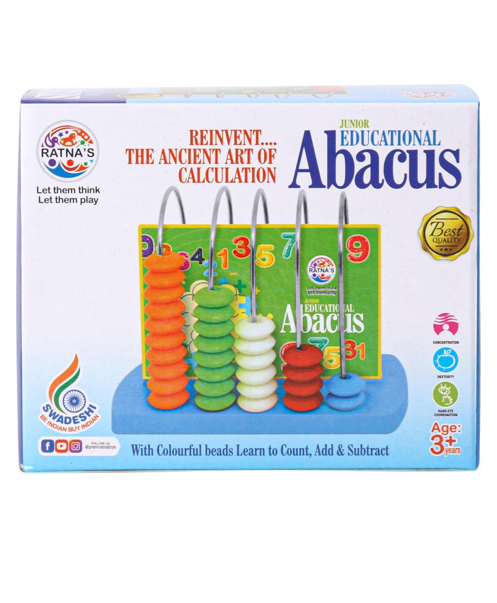 Educational Junior Abacus Game (Color May Vary) - Image 7
