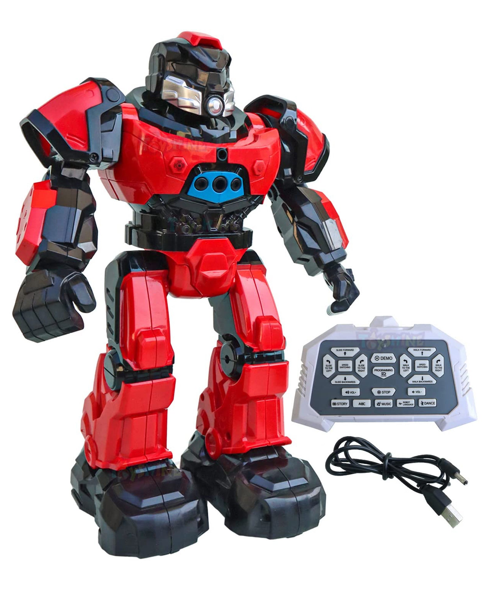 Crazon Gesture Control Remote Robot With Programming Features - Red