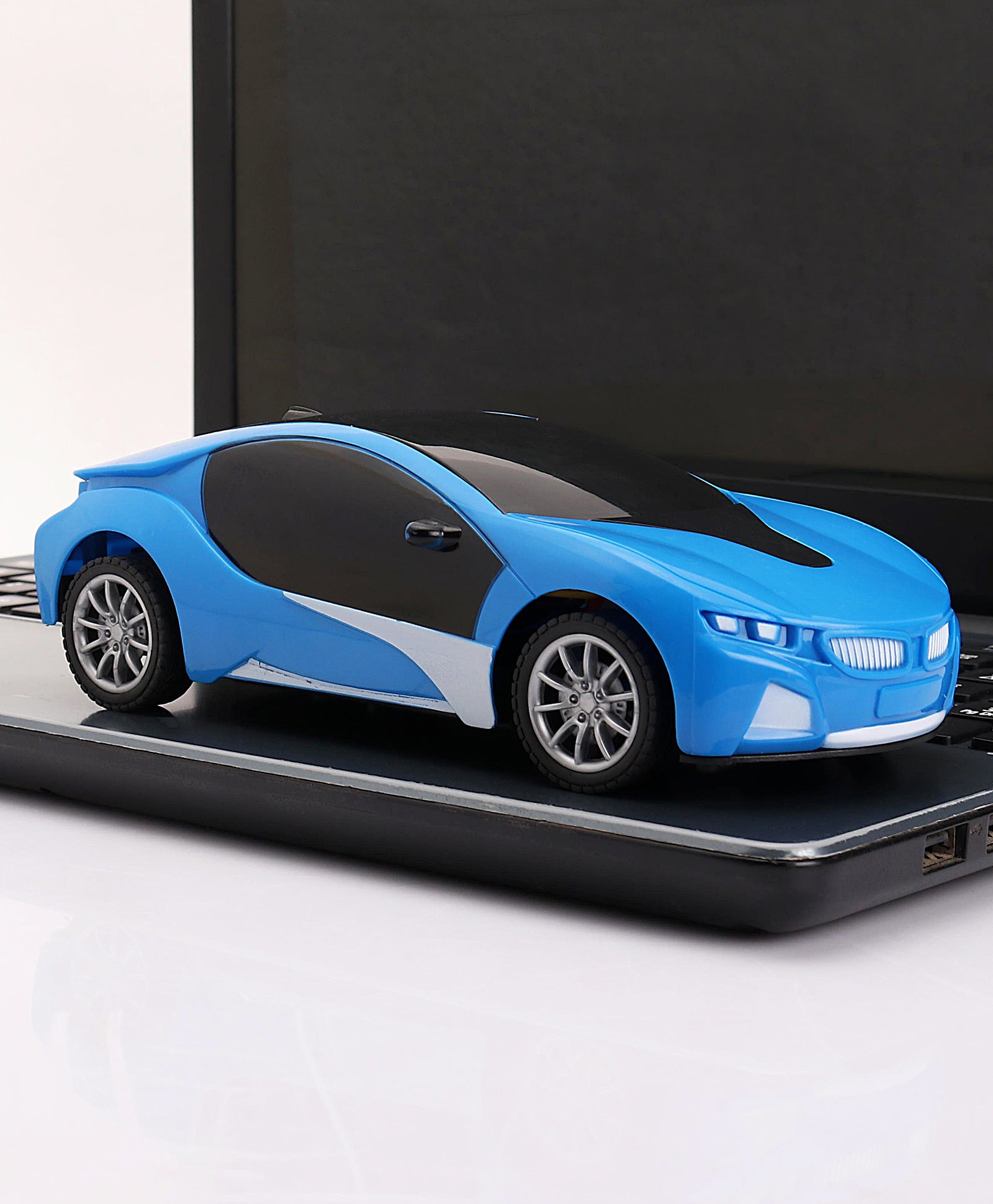 Racing Car With Remote Control - Blue - Image 3