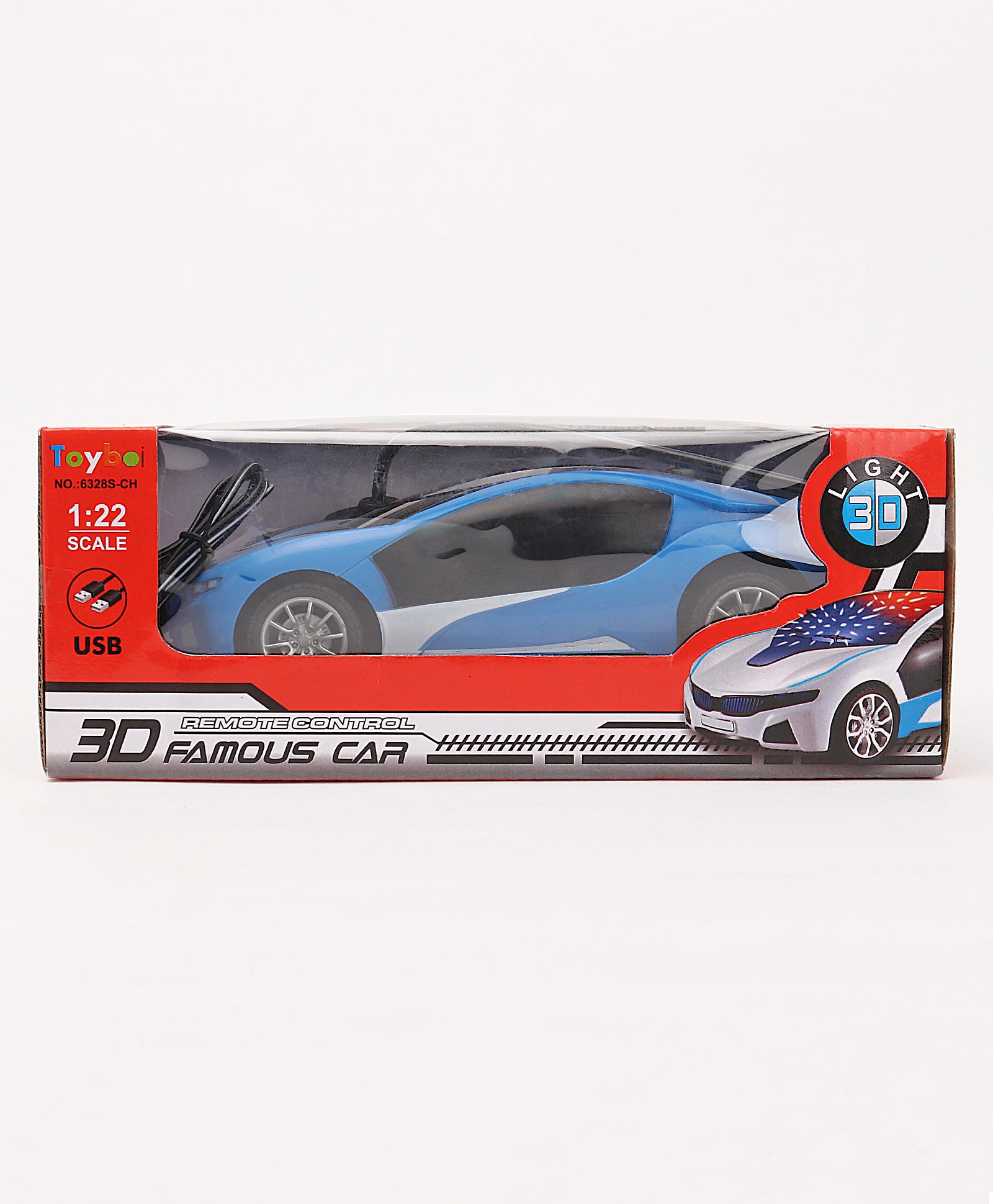 Racing Car With Remote Control - Blue - Image 14