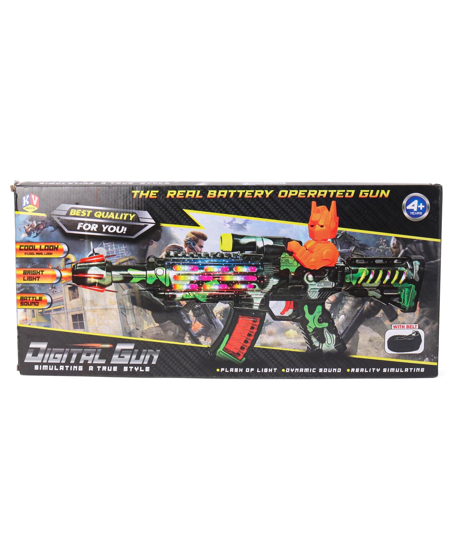 Electronic Gun With Light & Music - Black - Image 6
