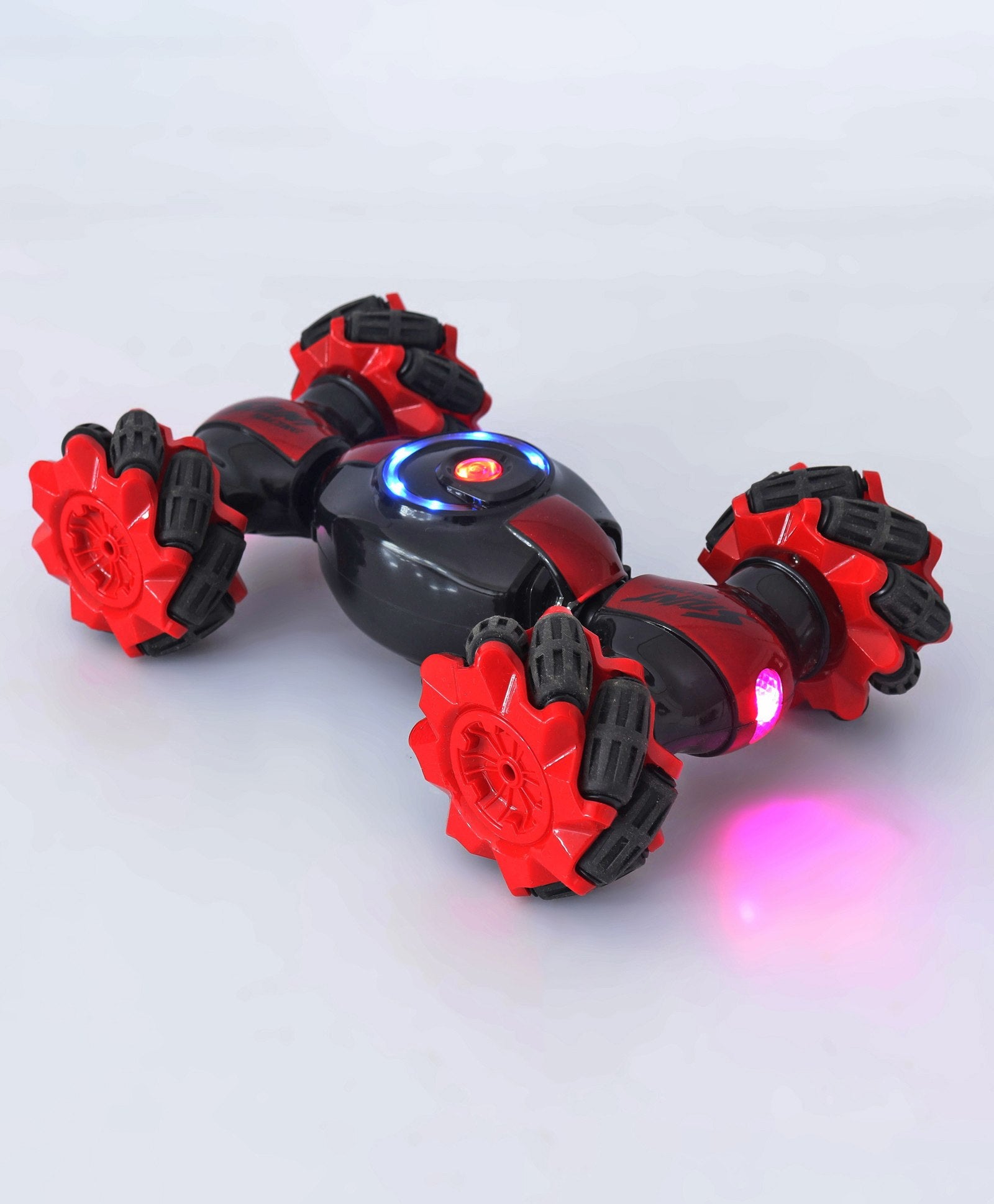 Remote Control Stunt Car With Lights - Red & Black - Image 6