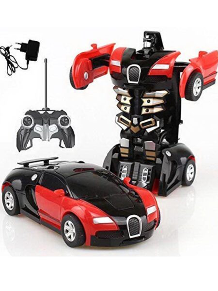 Friction Powered Robot to Truck Convertible Deformation Automobile Car Toy Set (Colour May Vary)