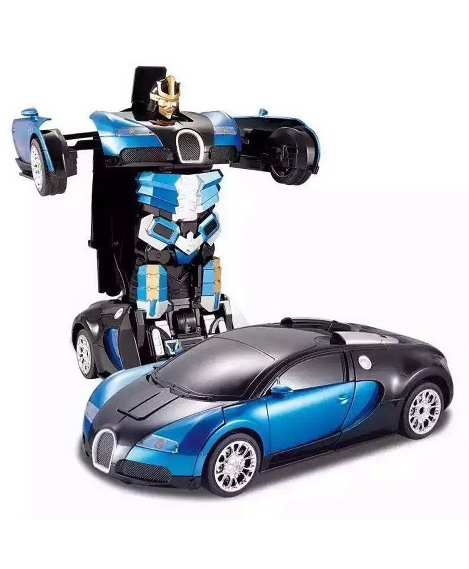 Friction Powered Robot to Truck Convertible Deformation Automobile Car Toy Set (Colour May Vary) - Image 2