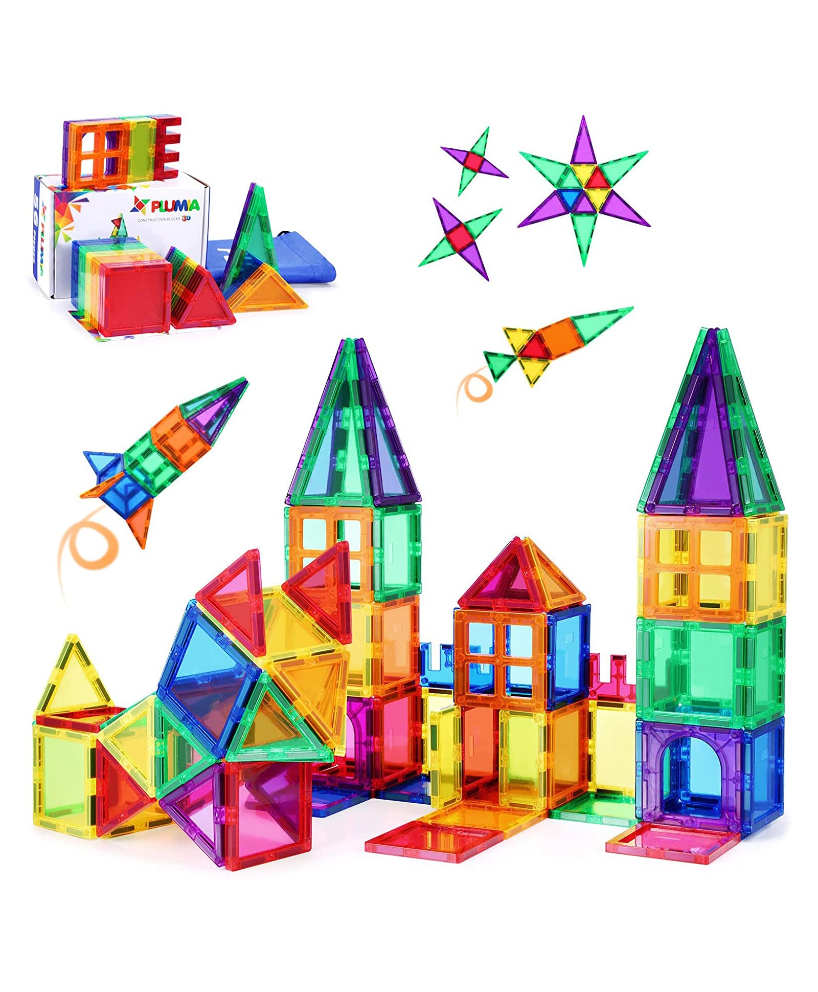 Magnetic Blocks Set - 48 Pieces