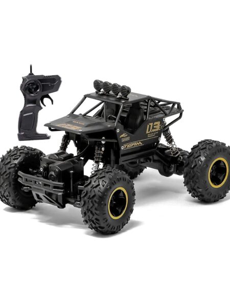 TOYS 2.4GHz Metal Alloy Body Remote Control Rock Crawler - Black