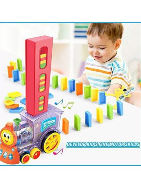 Train Toy Set and Construction Stacking Toys Multicolor - 60 Pieces