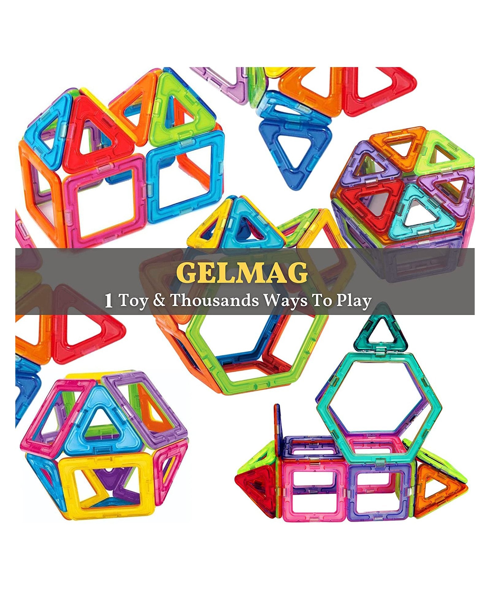 Magnetic Blocks 100 Pieces Special Edition Creative Learning STEM Educational Toy for Kids - Image 6