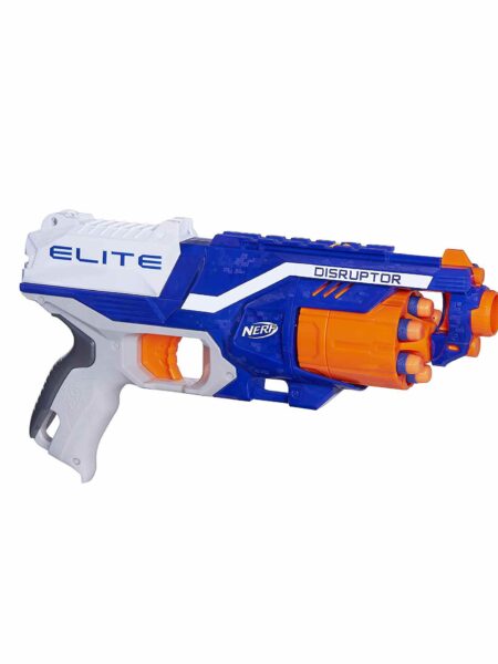 Elite Dart Gun with 6 Darts - Blue Orange