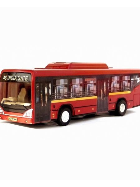 Centy Pullback Low Floor Toy Bus - Red