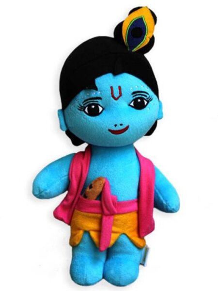 Lord Krishna Soft Toy Blue - Height 39 cm