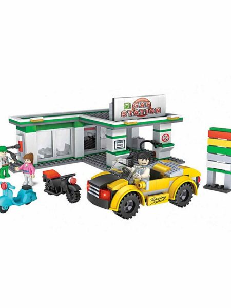 Planet of Toys Gas Station Building Blocks Multicolour - 342 Pieces