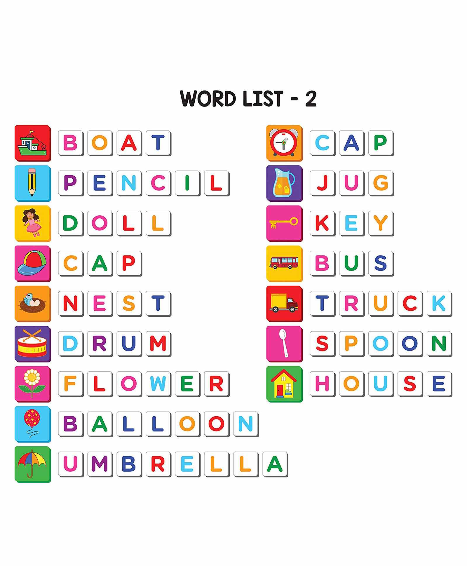 Play Panda Magnetic Learn To Spell Objects - 32 Picture Magnets 72 Letter Magnets - Image 5