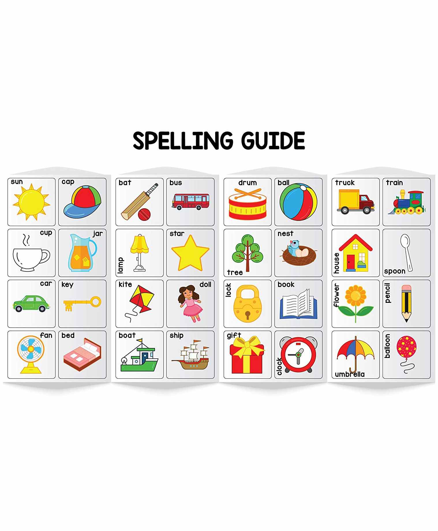 Play Panda Magnetic Learn To Spell Objects - 32 Picture Magnets 72 Letter Magnets - Image 6