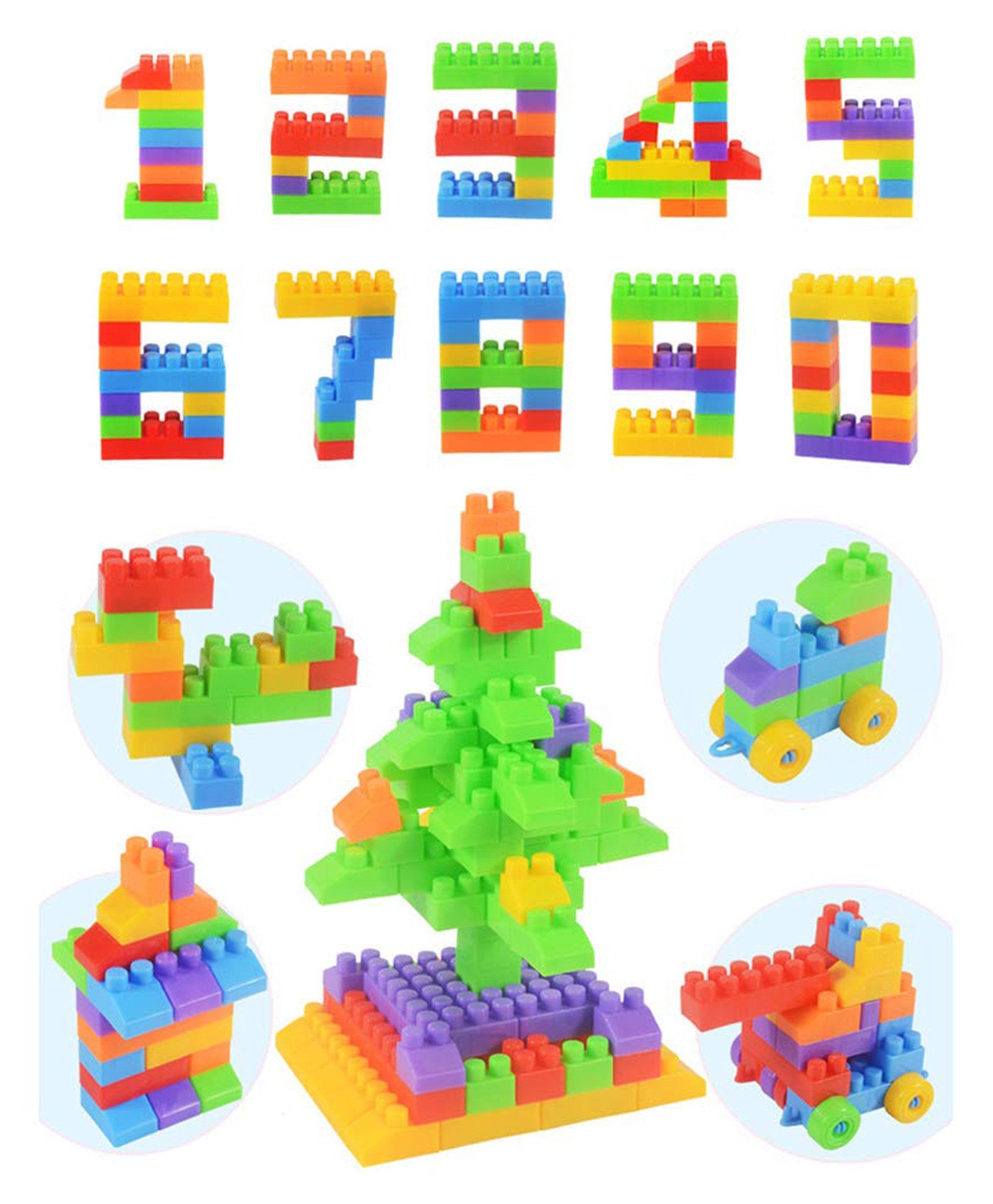Syga Building Blocks 260 Pieces - Multicolor - Image 2