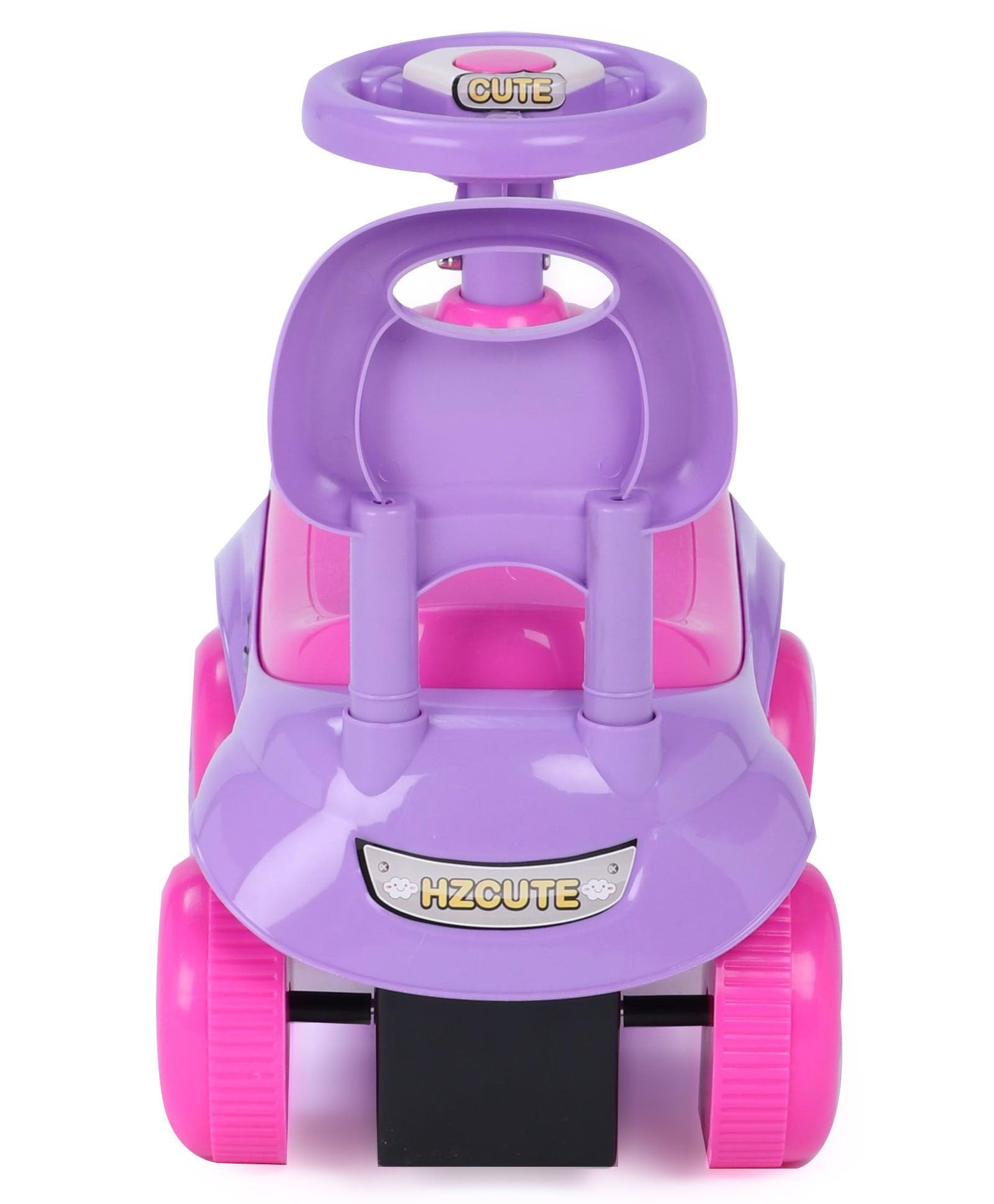 Babyhug Manual Push Ride On With Steering Wheel - Pink Purple - Image 5