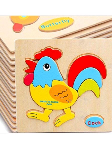 FunBlast Wooden 3D Board Puzzle - 12 Pieces
