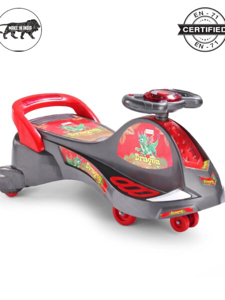 Dragon Gyro Swing Car - Grey Red