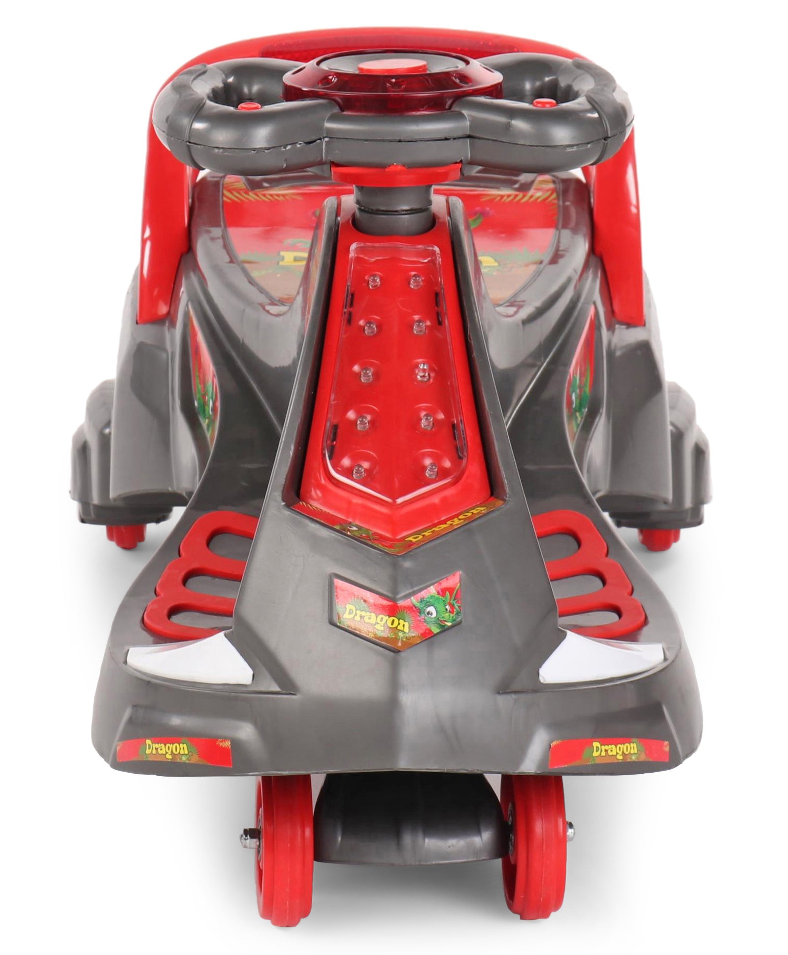 Dragon Gyro Swing Car - Grey Red - Image 5