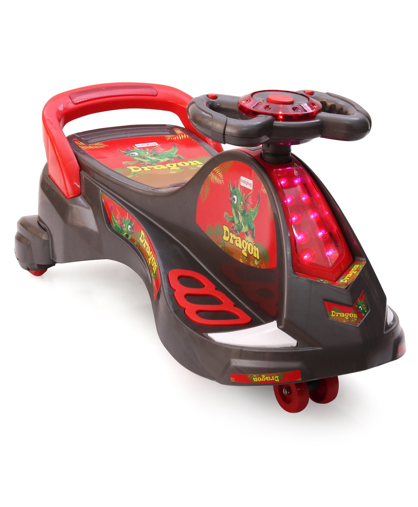 Dragon Gyro Swing Car - Grey Red - Image 10