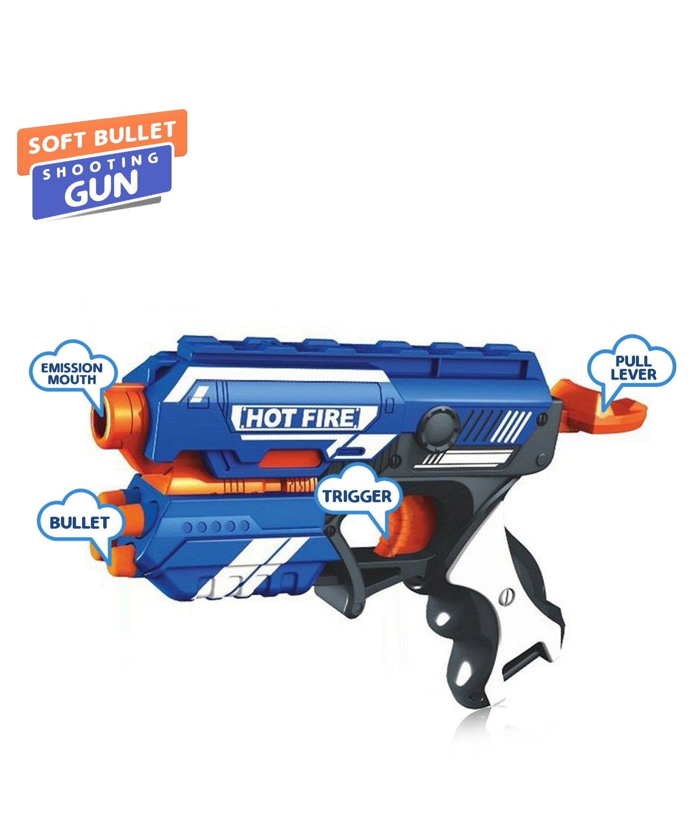 Elite Fire Strike Blaster - Blue - Image 5