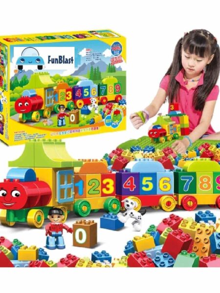 Number Learning Train & Block Toys - 75 Pieces