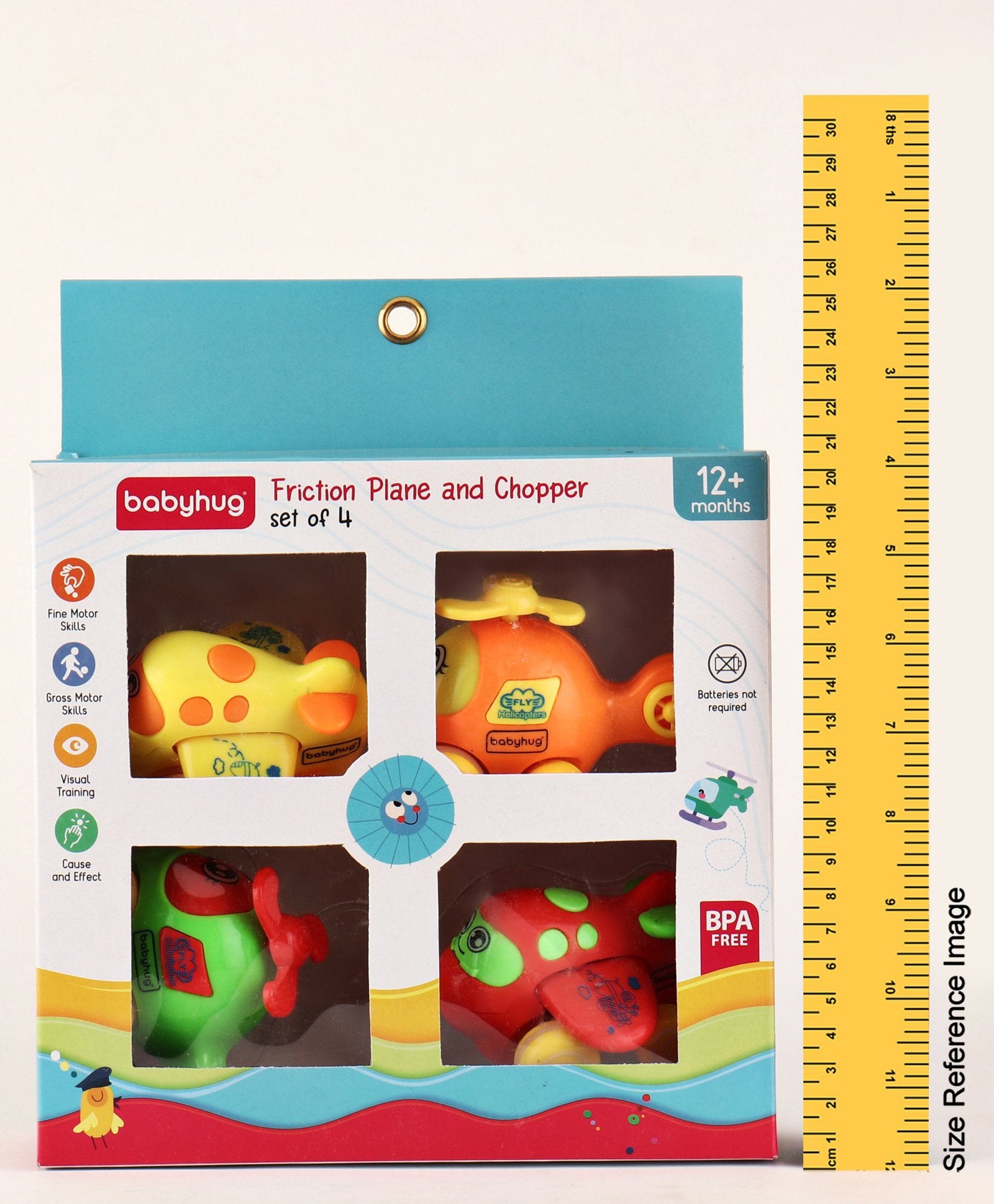 Friction Powered Plane And Chopper Set Pack of 4 - Multicolor - Image 9