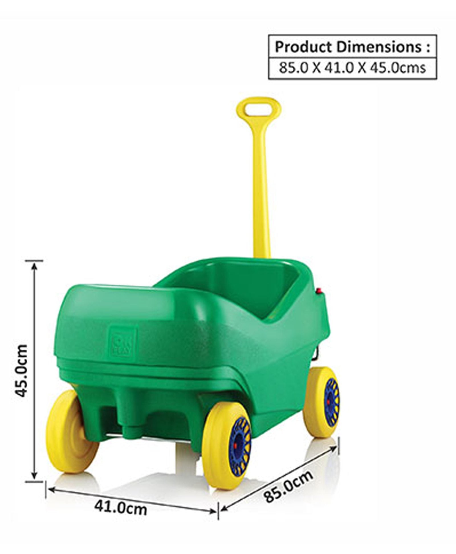 OK Play Dream Wagon Manual Push Ride-on - Green - Image 3
