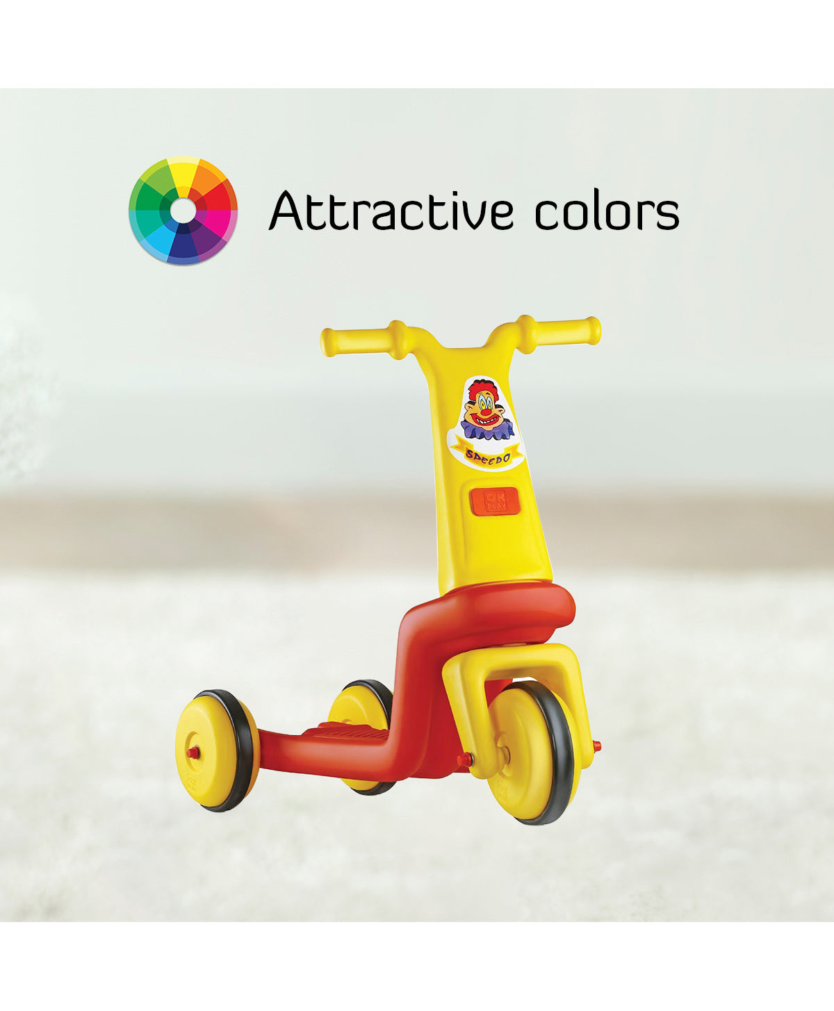OK Play Scooter - Yellow - Image 3