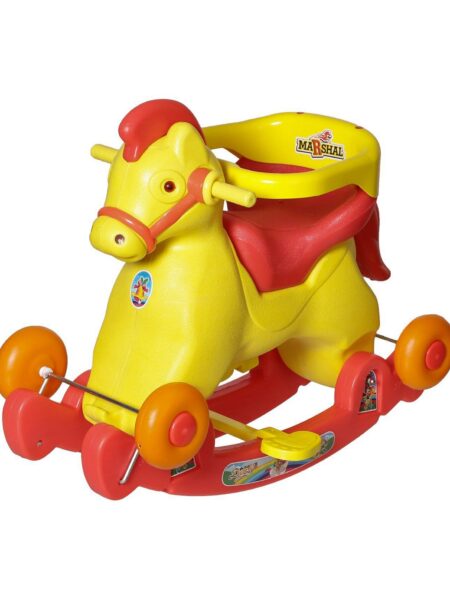 Dash Marshal 2 in 1 Baby Rocker cum Ride On - Yellow Red