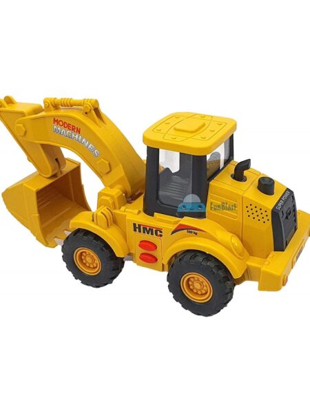 FunBlast Friction Power Excavator Toy - Yellow