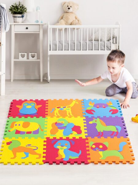 Babyhug Pop Out Playmat Animal Floor Puzzle Multicolor - 9 Pieces