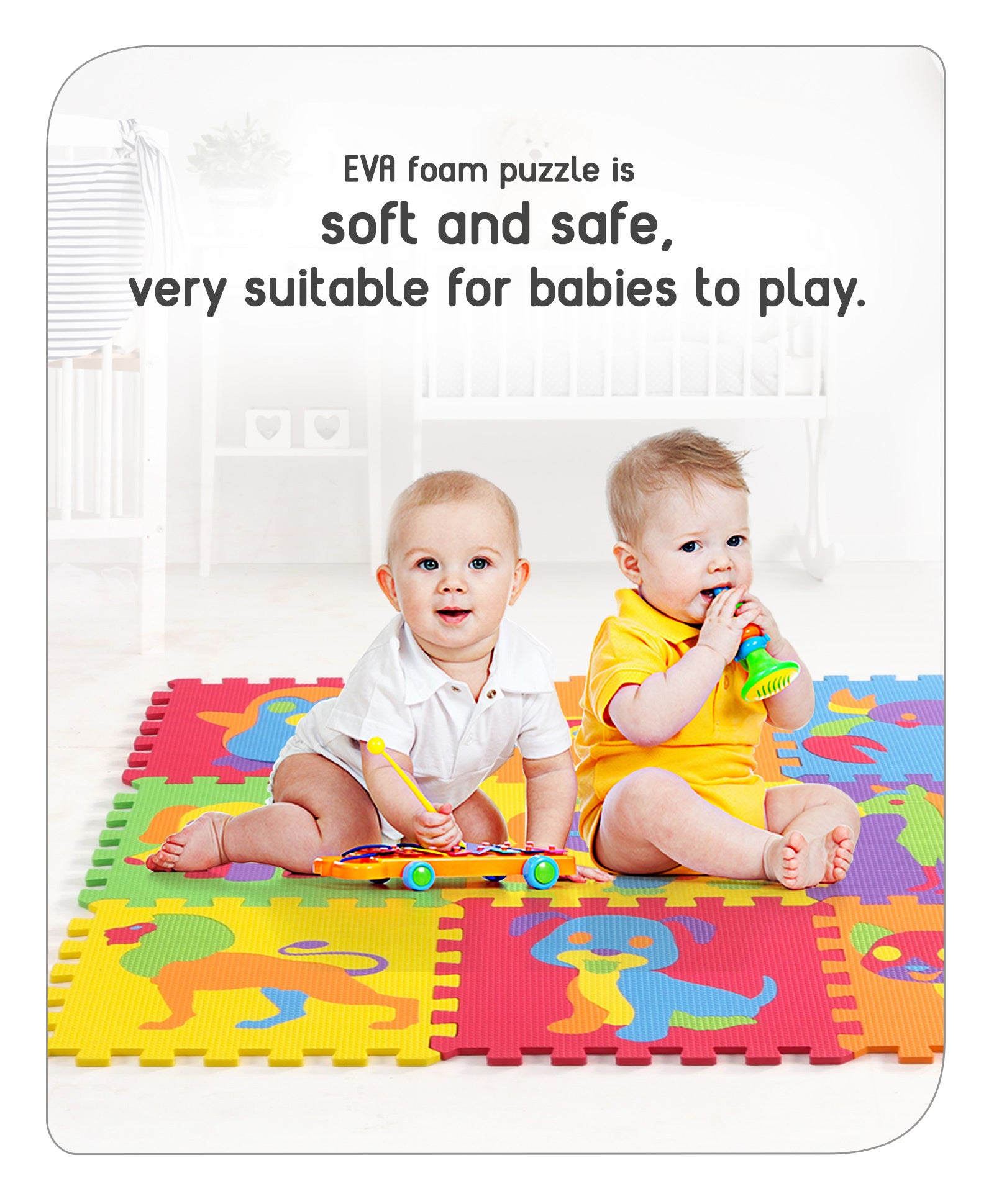 Babyhug Pop Out Playmat Animal Floor Puzzle Multicolor - 9 Pieces - Image 2