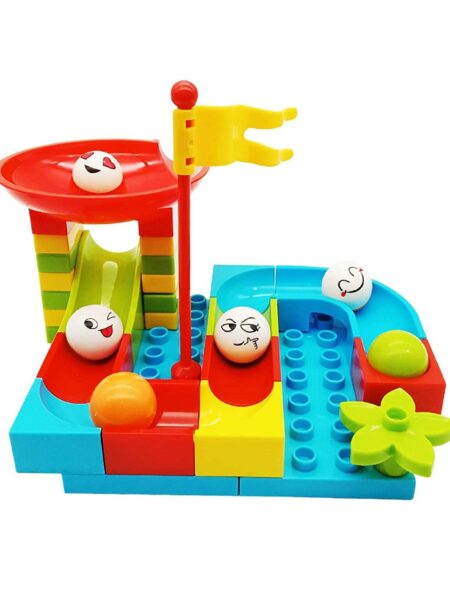 FunBlast 2 in 1 DIY Rolling Ball Toy Multicolor - 40 Pieces