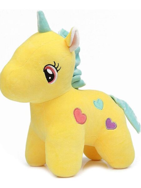 Toyingly Unicorn Soft Toy Yellow - Height 25 cm
