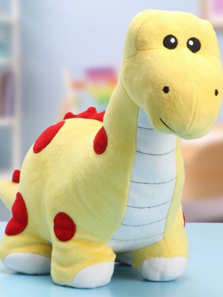 Babyhug Dinosaur Soft Toy Yellow - Height 28 cm