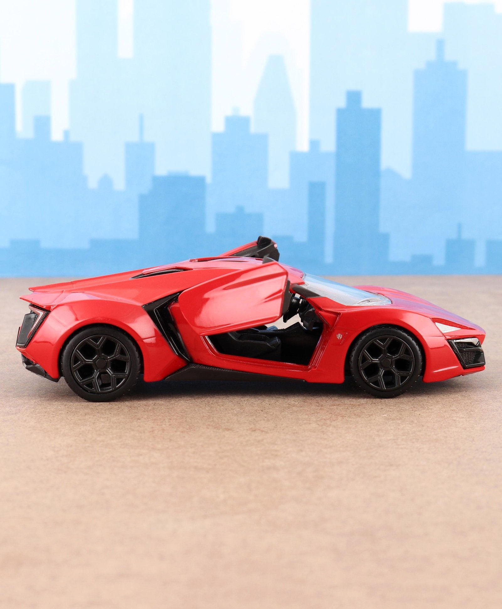Toys Lykan Hypersport Fast & Furious Die Cast Free Wheel Car - Red - Image 6
