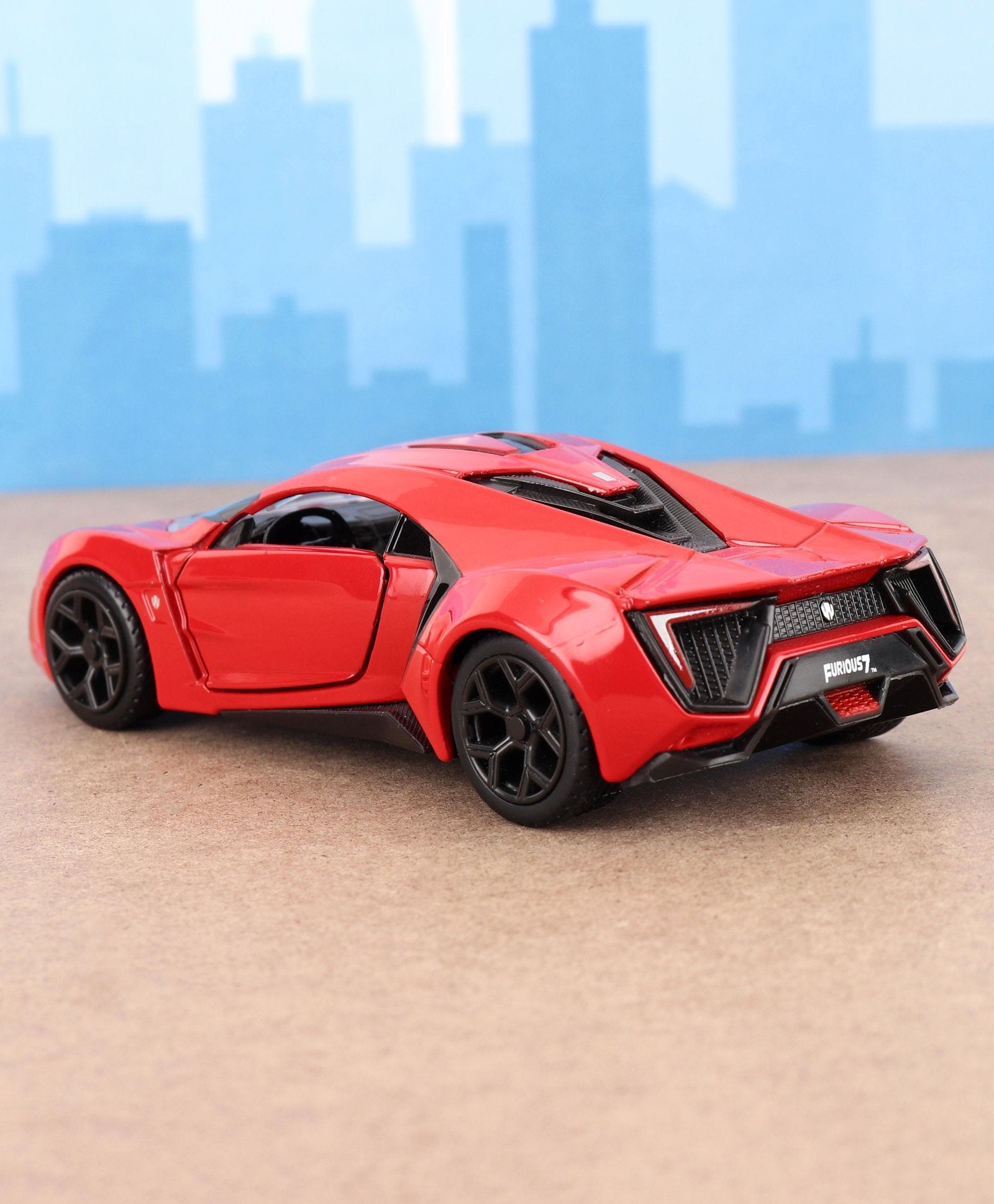 Toys Lykan Hypersport Fast & Furious Die Cast Free Wheel Car - Red - Image 9