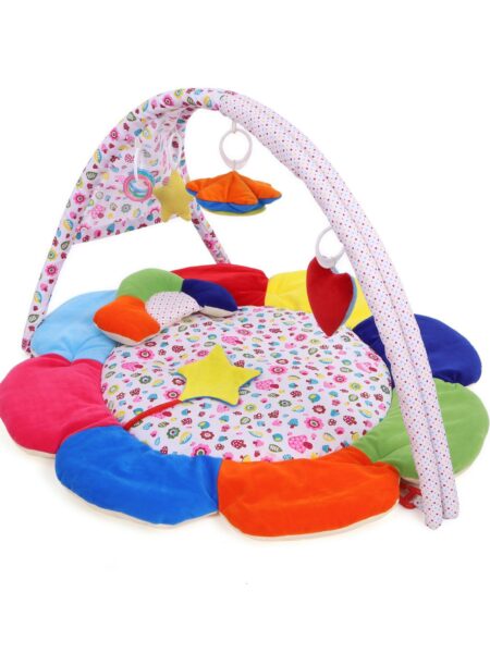 Premium Play Gym With Flower - Multicolor