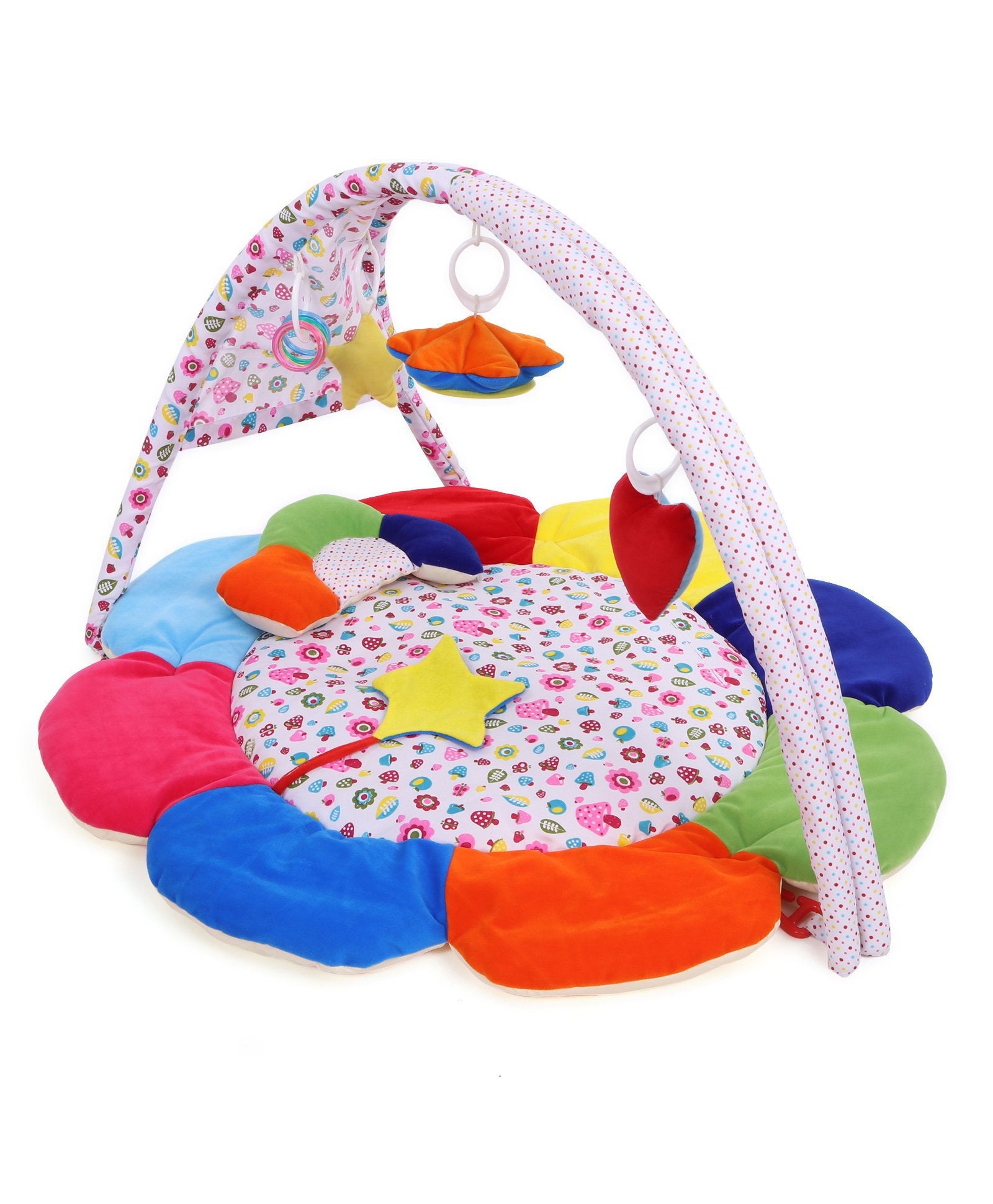 Premium Play Gym With Flower - Multicolor